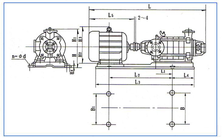 D、DG型臥式鍋爐給水離心泵
